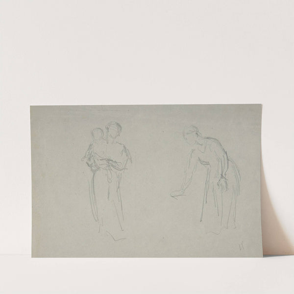 Mother and Child and a Female Figure by Narcisse-Virgile Diaz de La Peña