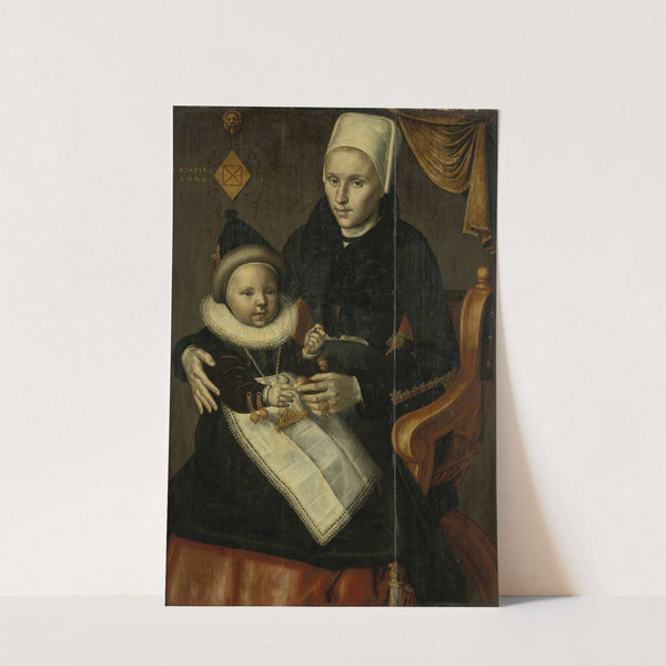 Mother and Child in Noord-Holland Costume by Jan Claesz.