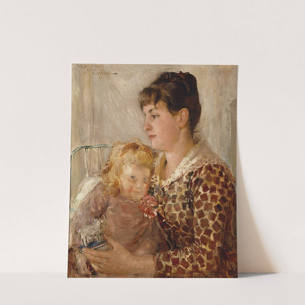 Mother and Child. The Wife and Daughter of the Artist Allan Österlind (1886) by Ernst Josephson