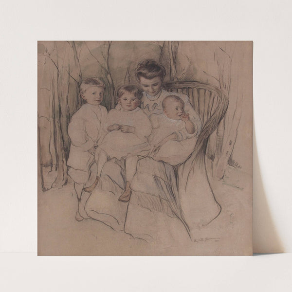 Mother and Three Children (1906) by Elizabeth Nourse