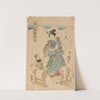 Mother at Work (child interested in what she is doing) by Yoshikazu