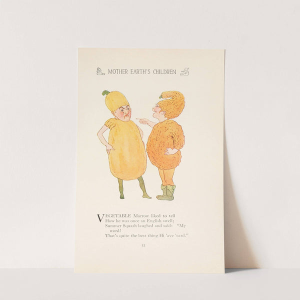 Mother Earth’s children; the frolics of the fruits and vegetables Pl.45 (1914) by Marion T. Ross