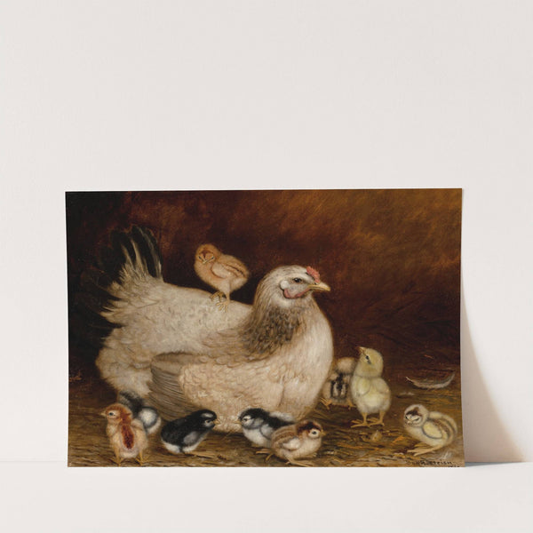 Mother Hen and Chicks (1907) by Ben Austrian