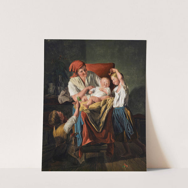 Mother luck (1863) by Ferdinand Georg Waldmüller