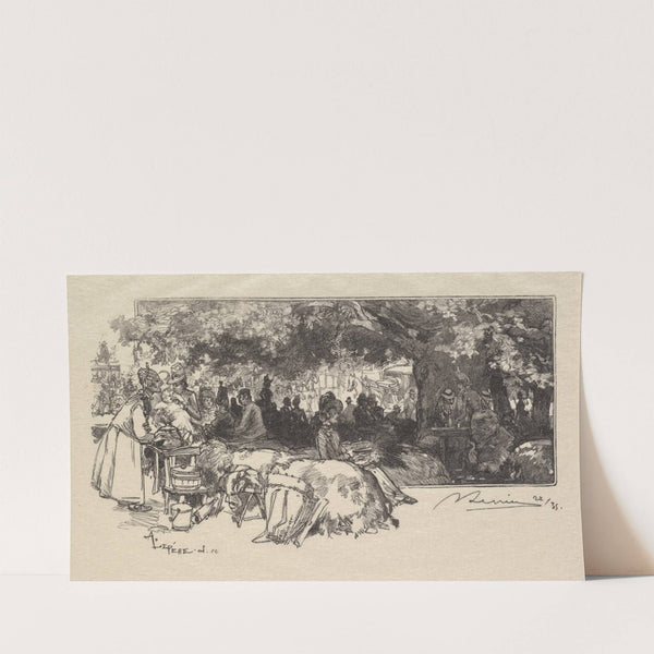 Mother Pichard’s Canteen (1890) by Auguste Louis Lepère