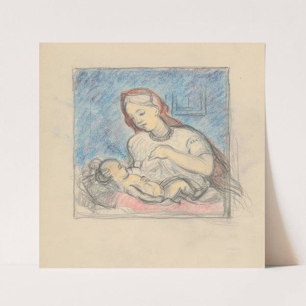 Mother with Child (1935) by Štefan Polkoráb