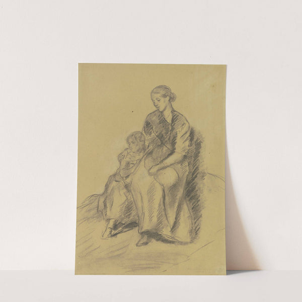 Mother with child by Anton Burger