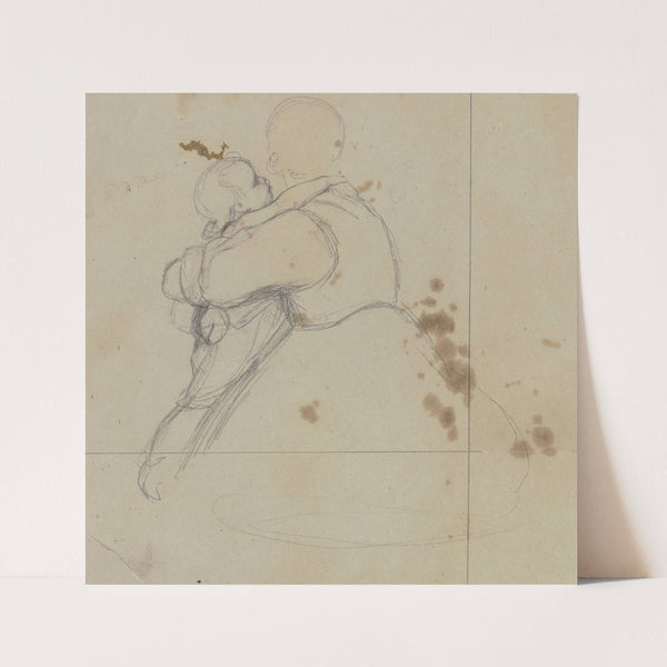 Mother with child by Jakob Becker