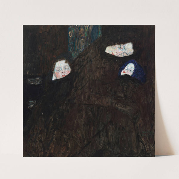 Mother with two children (family) by Gustav Klimt