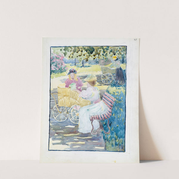 Mothers and children in the park (1895–1897) by Maurice Prendergast