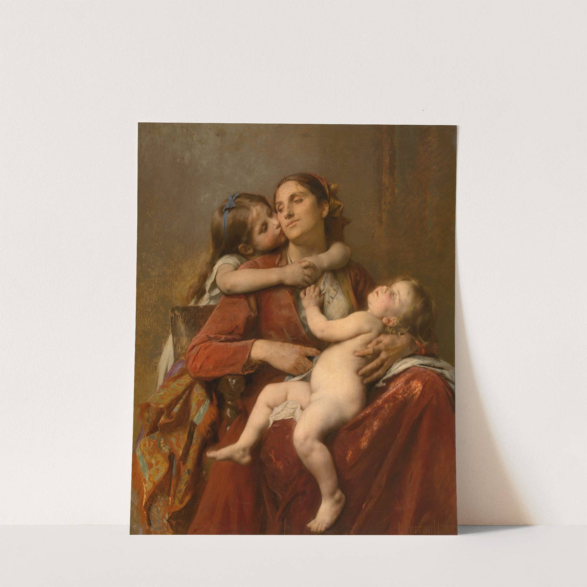 Mother’s Happiness (1890) by Léon-Jean-Basile Perrault