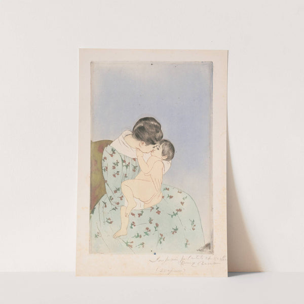 Mother’s kiss (1891) by Mary Cassatt