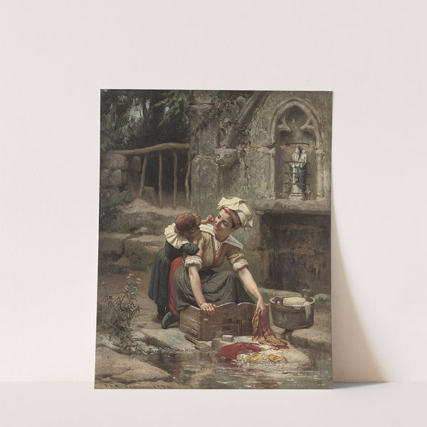 Mother’s little helper (1874) by Frederick Arthur Bridgman