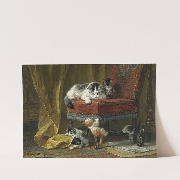 Mother's pride by Henriëtte Ronner-Knip