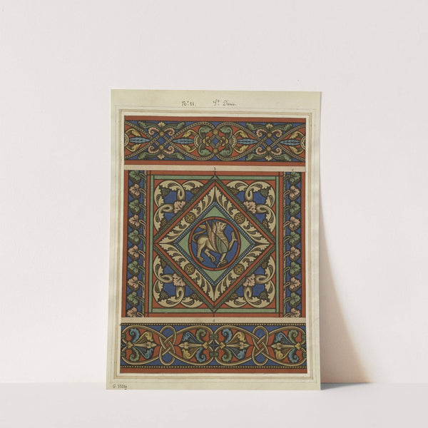 Motifs de vitraux pour Saint-Denis entrelacs et griffon by Laurent Gsell