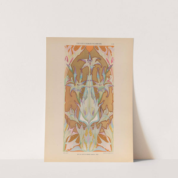 Motifs pour grande frise, combinaisons ornementales – Glaïeuls (1920) by Claudius Denis