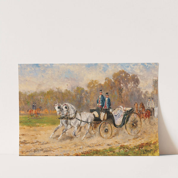 Motiv aus dem Prater bei Wien by Alexander Von Bensa