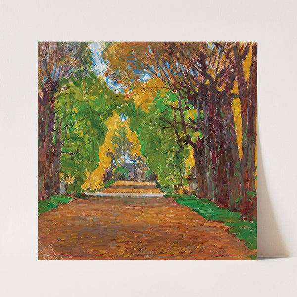 Motiv aus dem Schloßpark in Jevisovice (c. 1930) by Carl Moll