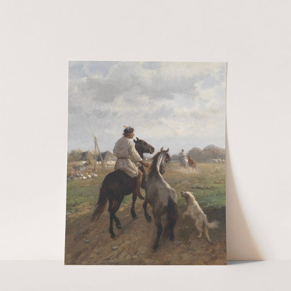 Motiv aus der Puszta by Otto von Thoren