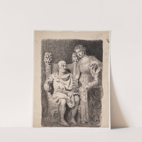 Motiv fra nordisk historie eller mytologi by Oluf Hartmann