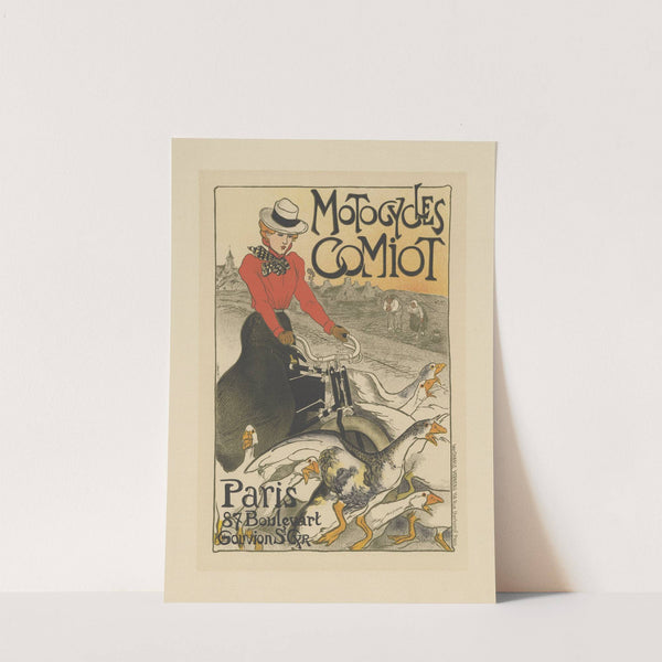 Motocycles, Comiot Paris, 87 Boulevart, Gouvion-St-Cyr (1899) by Théophile Alexandre Steinlen