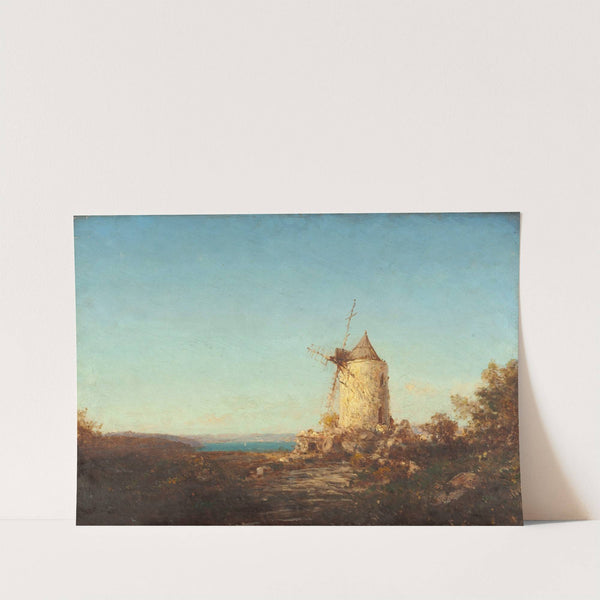 Moulin De Saint-Mitre, Près De Martigues (1890-1895) by Félix Ziem