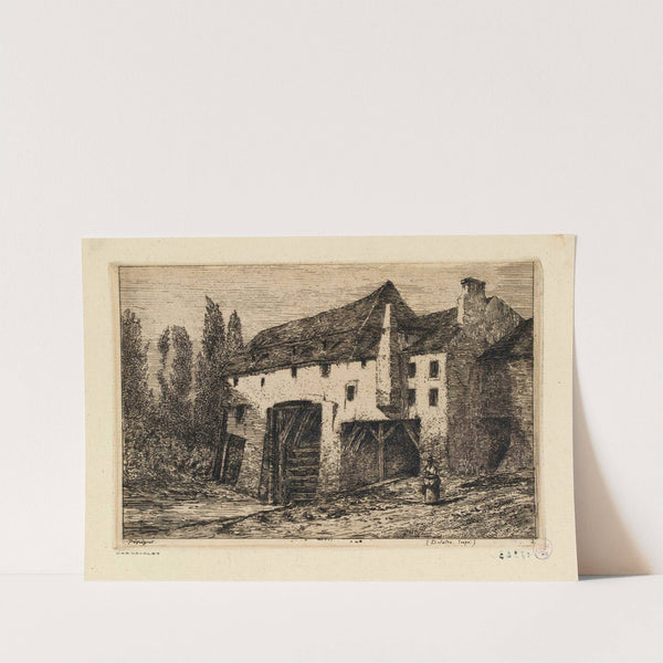 Moulin des corbeaux à Charenton-le-Pont (1847) by Auguste Péquégnot