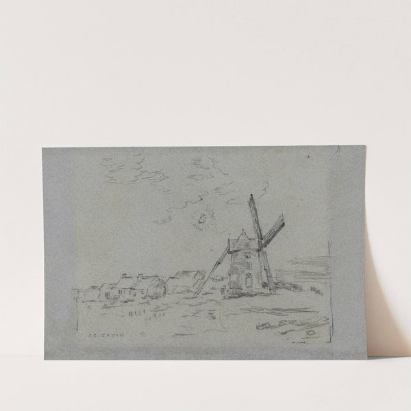 Moulin et maisons by Jean Charles Cazin