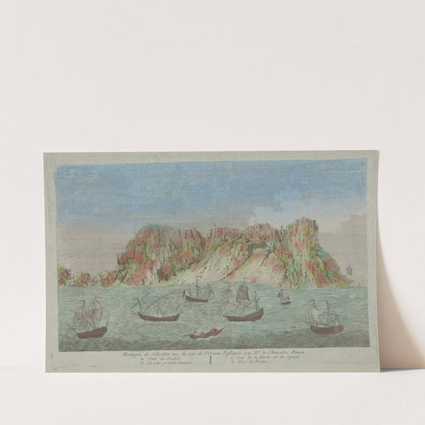 Mount Gibraltar as seen from the Orient (1750)