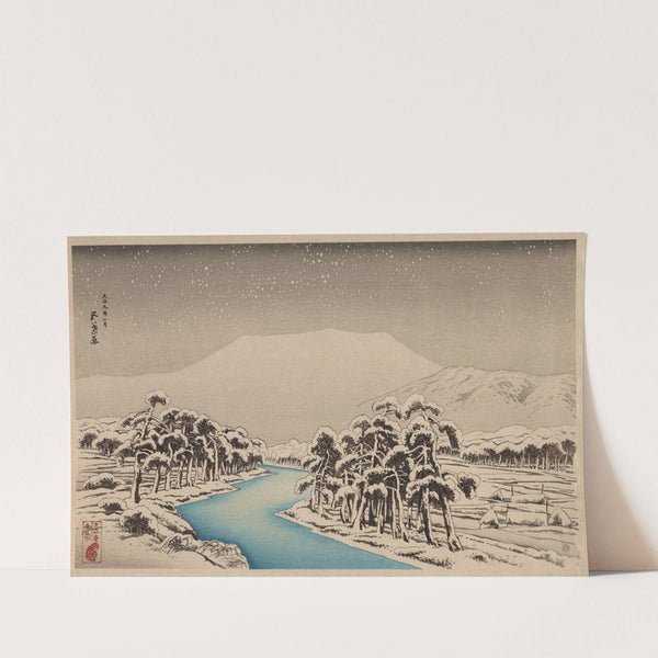 Mount Ibuki in snow (1920-1921) by Hashiguchi Goyō