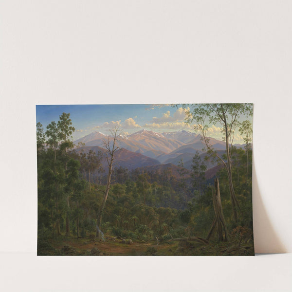 Mount Kosciusko, seen from the Victorian border (Mount Hope Ranges) by Eugène von Guérard