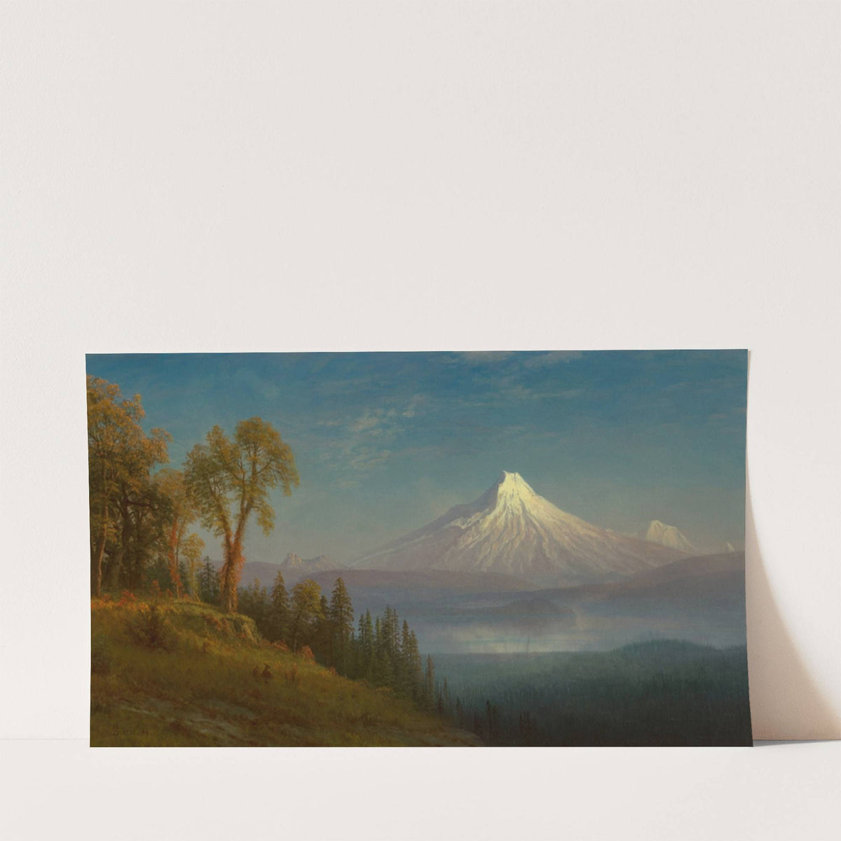 Mount St. Helens, Columbia River, Oregon (1889) by Albert Bierstadt