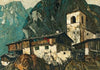 Mountain church and farm