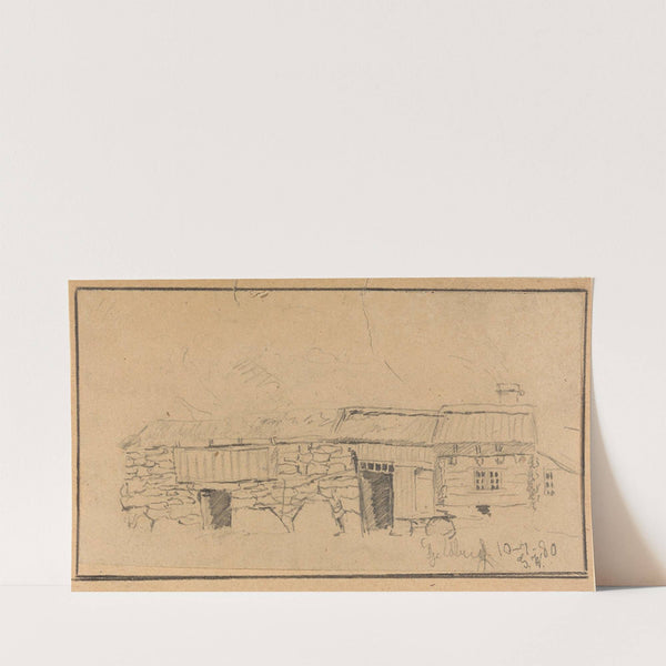 Mountain Farm (1880) by Gustav Wentzel