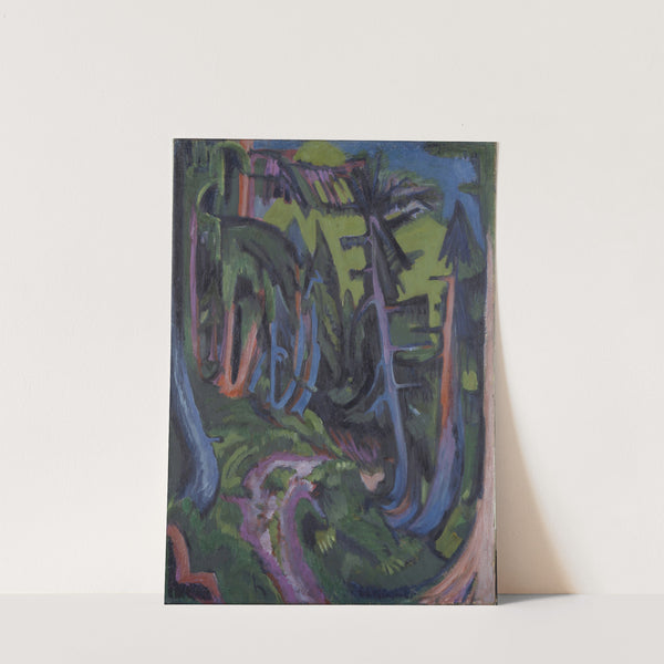 Mountain Forest Path (1919) by Ernst Ludwig Kirchner