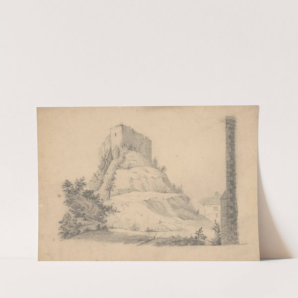 Mountain fortress by John Rubens Smith