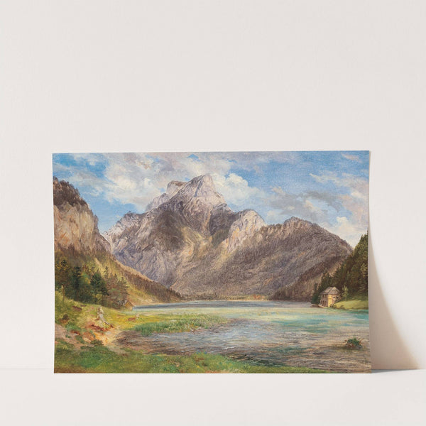 Mountain Lake by Friedrich Loos