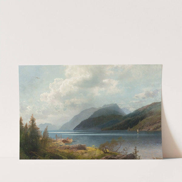 Mountain Lake, Sagne Fjord, Norway by Hermann Ottomar Herzog