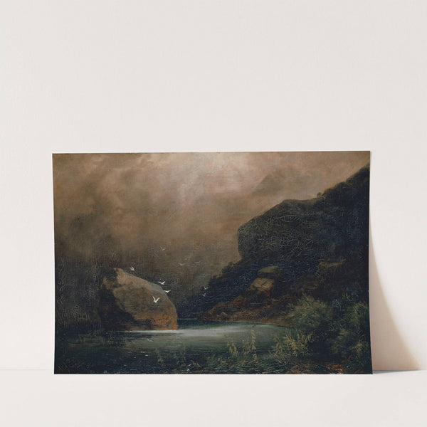 Mountain Lake With Seagulls (1847) by Arnold Böcklin