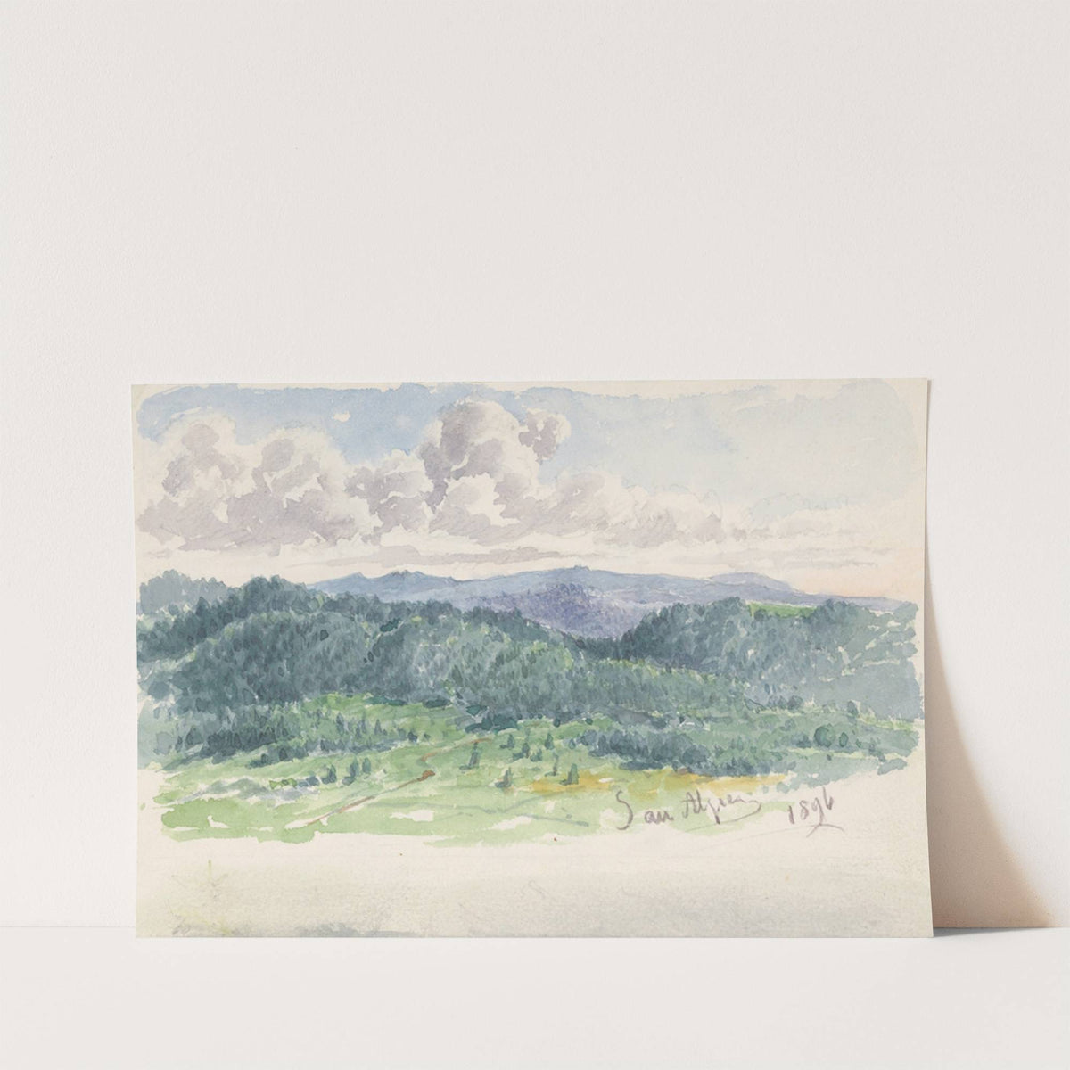 Mountain Landscape by Friedrich Carl von Scheidlin