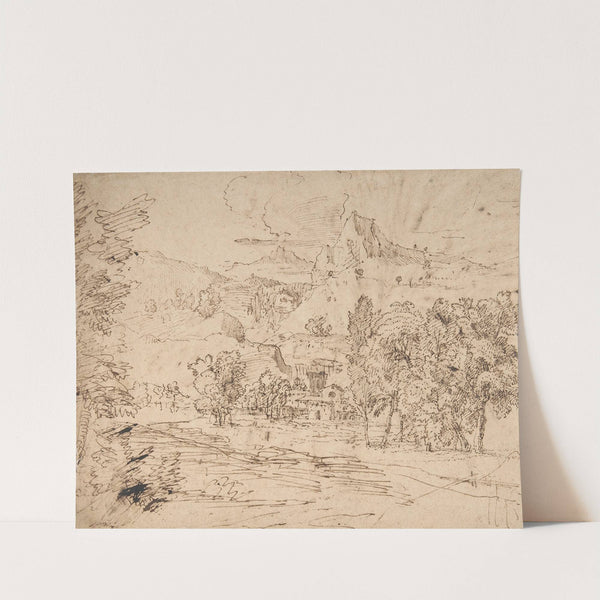 Mountain Landscape by Nicolas Poussin