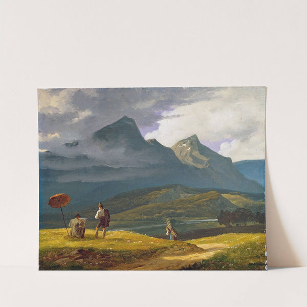 Mountain landscape. by Wilhelm Bendz