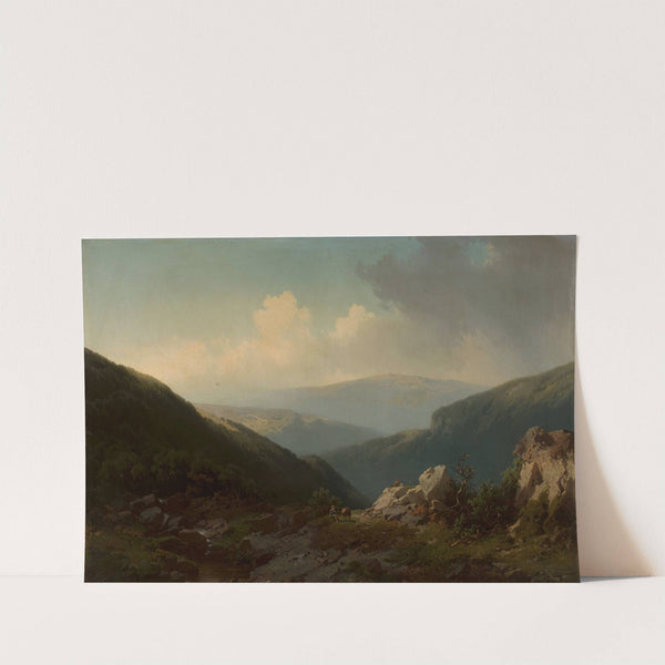 Mountain landscape by Carl Triebel