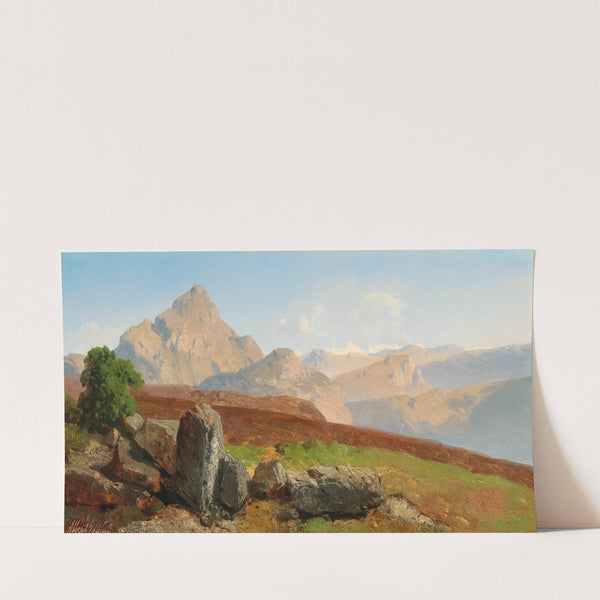Mountain Landscape by Albert Zimmermann