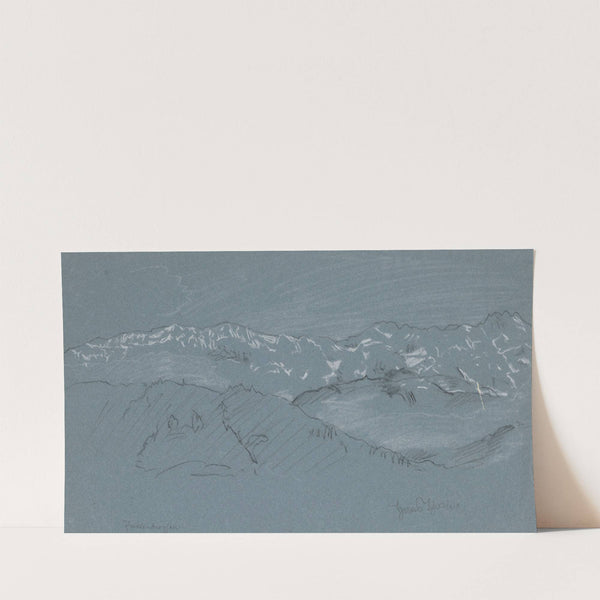 Mountain Landscape from the Surroundings of the Town of St. Anton near Partenkirchen in Upper Bavaria (1891) by Hans Thoma