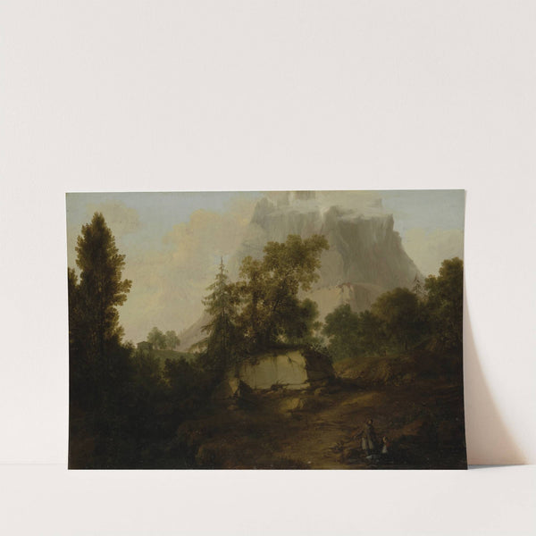 Mountain Landscape in Switzerland by Philipp Hieronymus Brinckmann