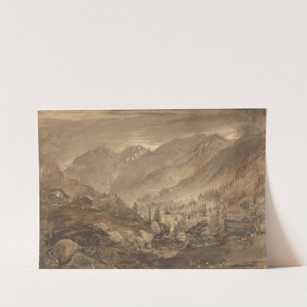 Mountain Landscape, Macugnaga (1845) by John Ruskin