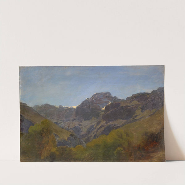 Mountain Landscape of Glarus with 'Rüchigrat' and 'Bös Fulen' by Johann Rudolf Koller