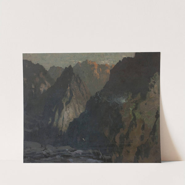 Mountain landscape, possibly the Cullins, Skye by James Paterson