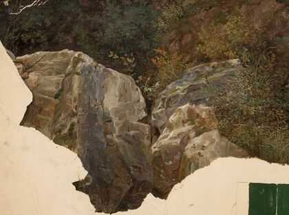 Mountain landscape, sketch